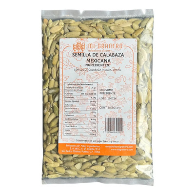 Semilla Pepita De Calabaza Pelada 1 Kilo Mexicana Larga | MercadoLibre