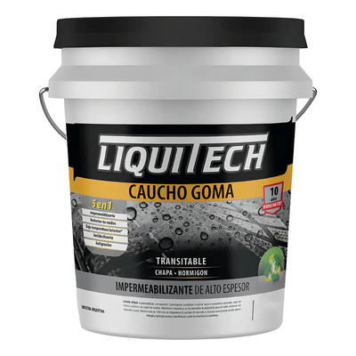 Membrana Caucho Goma Impermeabilizante Techos 4kg Acabado Mate Color Gris | Envío gratis