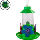 Bebedouro Beija-flor Casa Casinha Jardim Poleiro Verde 250ml