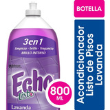 Limpiador Echo Listo Lavanda Acondicionador Botella 800 Ml