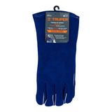 Guantes Para Soldar Azules Largos Reforzados Truper 15246