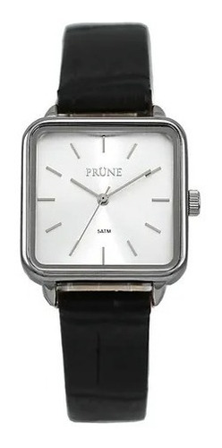 Reloj Prune Pru-5191-1b Cuadrado Cuero Wr50m Watchcenter