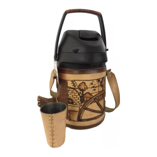 Garrafa Termica Terere/mate Couro Country Mesclada 2,5l