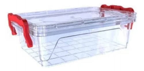 Pack 2 Caja Organizadora Plastica Contenedor Plastico 1,2 L