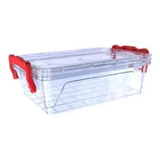 Pack 2 Caja Organizadora Plastica Contenedor Plastico 1,2 L