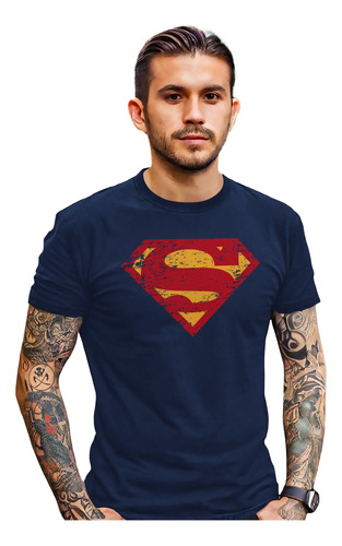 Playera Superman Logo Kent Serie Figura Dvd Pelicula Comic