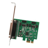 Io Crest 2 Port Parallel 1 Por Serial Pcie X1 Card, Pci Express To Db25 And Db9 With Low Bracket, Support Spp / Ps2 / Ep