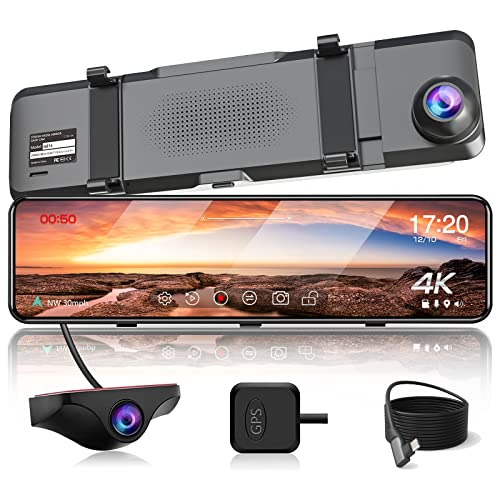 Jomise 4k Uhd Mirror Dash Cam Front And Rear Camera, Rearvie