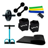 Roda + Extensor + Halter + Kit Band +caneleira + Colchonete