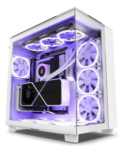 Gabinete Gamer Nzxt H9 Elite Mid Tower Vidro Frontal Branco