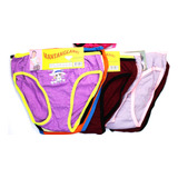 Pack De 3 Calzones Cuadros Con Borde De Colores  Para Niñas 