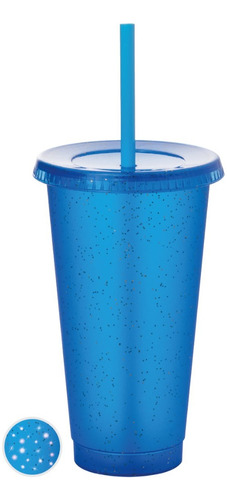 100 Vasos Reusables Con Popote 24 Oz Tipo Star Transparente