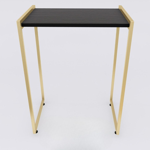 Mesa Buffet Balcão Aparador Bella Com Pés Dourado 68x45x90