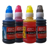  Combo X4 Tintas Colorjet Para Canon Gi190 Pixma Importada