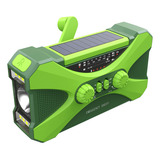 Radio De Emergencia Con Doble Altavoz Solar Recargable