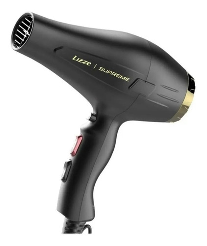 Secador De Cabelo Lizze Supreme Preto E Dourado 127v