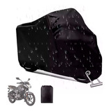 Funda Xxl Para Moto Impermeable Antipolvo A Prueba De Sol Color Negro