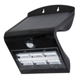 Luminaria Solar Luz Calida Led 8w Exterior De Pared Ip65