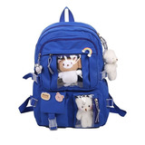 Mochila Impermeable Mujer Coreana Kawaii 17 Pulgadas