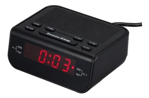 Rádio Relogio Despertador Digital De Mesa Com Rádio Fm/am