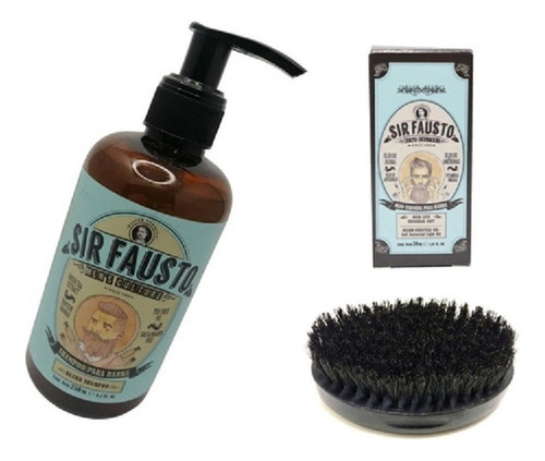 Kit De Limpieza Premium Para Barba Sir Fausto Barberia