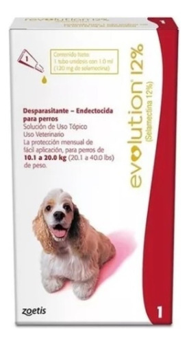 Antiparasitario Revolution 12% Perros 10.1 - 20kg (rojo)