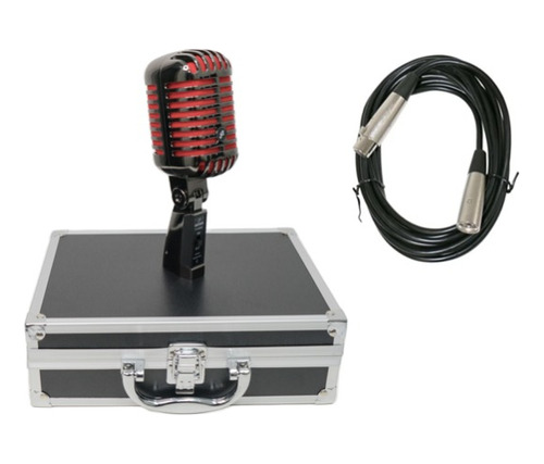 Microfone Arcano Vintage Vt-45bk2 + Cabo Xlr/xlr