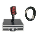 Microfone Arcano Vintage Vt-45bk2 + Cabo Xlr/xlr