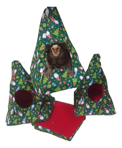 Casinha Pet Natal Toca Piramide Sagui Twister Hamster Outros