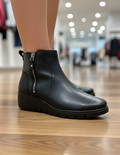 Flexi Botin Negro Para Mujer Cod 136010
