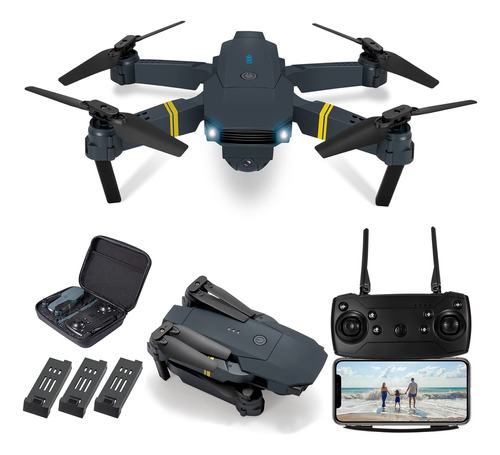 Drones Plegables Con Cámara 4k Y 3 Baterías Recargables.