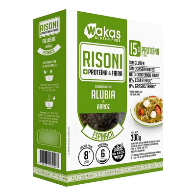 Risoni Wakas Alubia Y Arroz Para Risotto Espinaca Sin Tacc | MercadoLibre