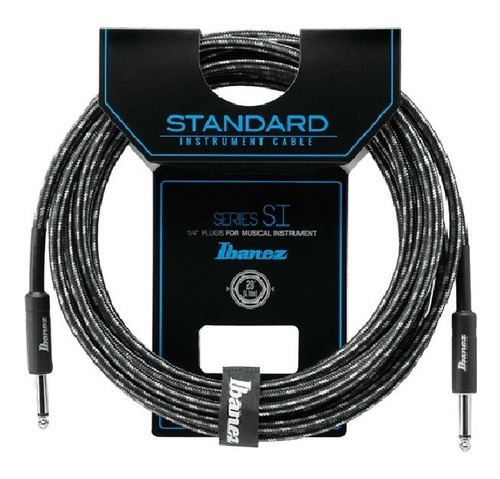Si20-cct Cable 6.10 Mts. Negro/gris (recto/recto) Ibanez