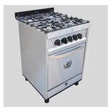 Cocina Industrial Maraldi Semi Industrial A Gas 4 Hornallas  Acero Inox Puerta Ciega 76l