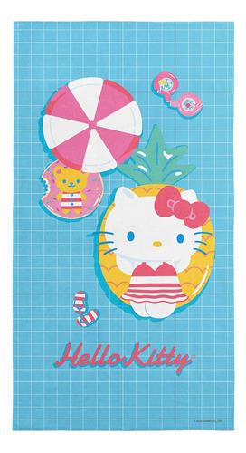 Toalla De Playa Hello Kitty, 30 X 60 Pulgadas, Fiesta En La 