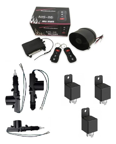 Kit Alarma Audiobahn Con 3 Actuadores Y 3 Relays