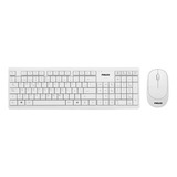 Kit Combo Teclado Mouse Inalambrico Usb Rf Philco Blanco