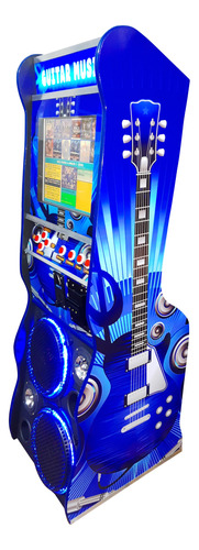 Maquina De Musica Jukebox Karaoke 2x1 Tela 17 Polegadas Azul