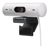 Webcam Cámara Web Logitech Hd Brio 500 Blanco Full Hd 60fps