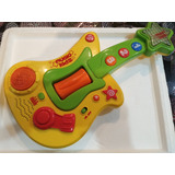 Guitarra Juguete Niños Sonidos Musicales Luces Palanca Boton