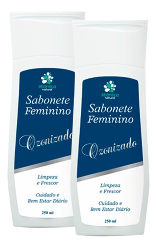 Kit 2 Sabonetes Intimo Feminino Menta Refrescante Ozonizado 