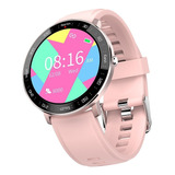 Reloj Inteligente Bluetooth Zl03 Pantalla Full Touch Rosa