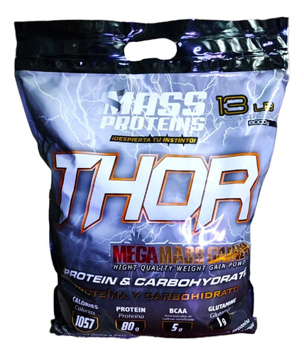 Proteina Thor Mega Mass Gainer - g a $13154