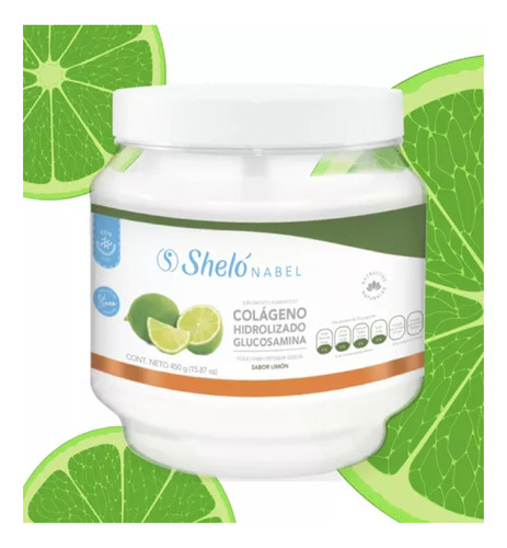 Suplemento Colageno Hidrolizado Shelo Nabel Sabor Limon 450g