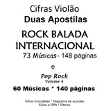 Cadernos Cifras Violão Rock Internacional E Pop Rock - 2 Volumes