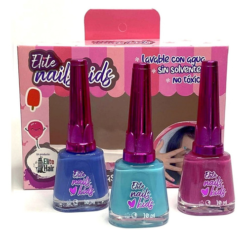 Esmalte Elite Kit Niñas Candy - mL a $1200