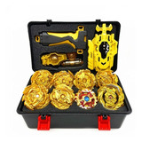 Beyblade De Ouro Kit Caixa Brinquedo Kit 8 Com Lançador