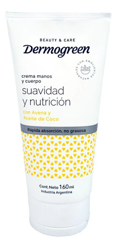 Dermogreen Hidratación Total Crema Manos Y Cuerpo 160ml