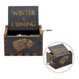 Caja Musical Game Of Thrones Stark Negro Madera Tema Opening