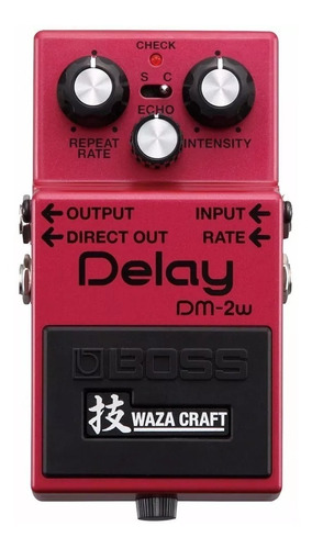 Pedal De Efecto Boss Delay Dm-2w Waza Craft Con Detalles